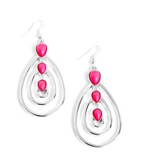 🆕Paparazzi Jewelry Earrings*💖*Sweat and TIERS-Pink-~Free Gift~